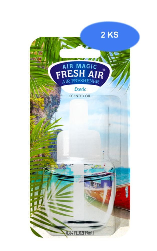 Fresh Air náhradná náplň elektrického osviežovača 19 ml Exotic (2 ks)